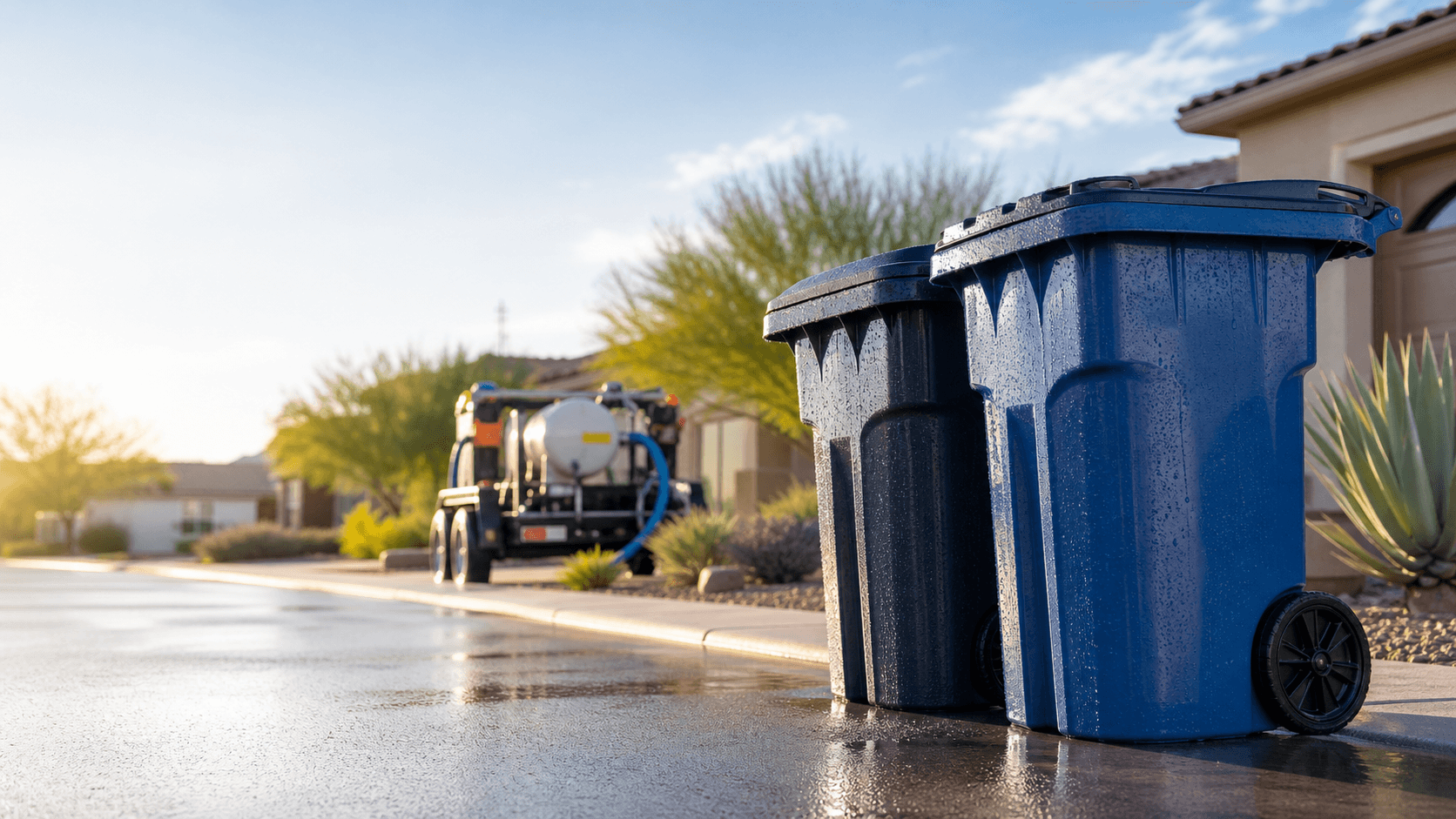 Professional garbage bin cleaning in Gilbert, AZ